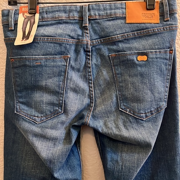Zara TRF Boot Cut Flare Jeans Premium Wash Size 6 - Picture 4 of 7